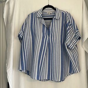 Madewell striped cotton blouse… summer is coming